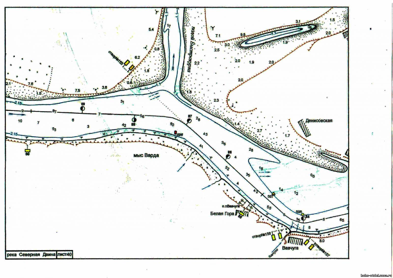 Карта реки северная. Лоция реки Северная Двина. Карта глубин Западной Двины. Карта глубин Северной Двины. Никольский рукав Северной Двины карта глубин.